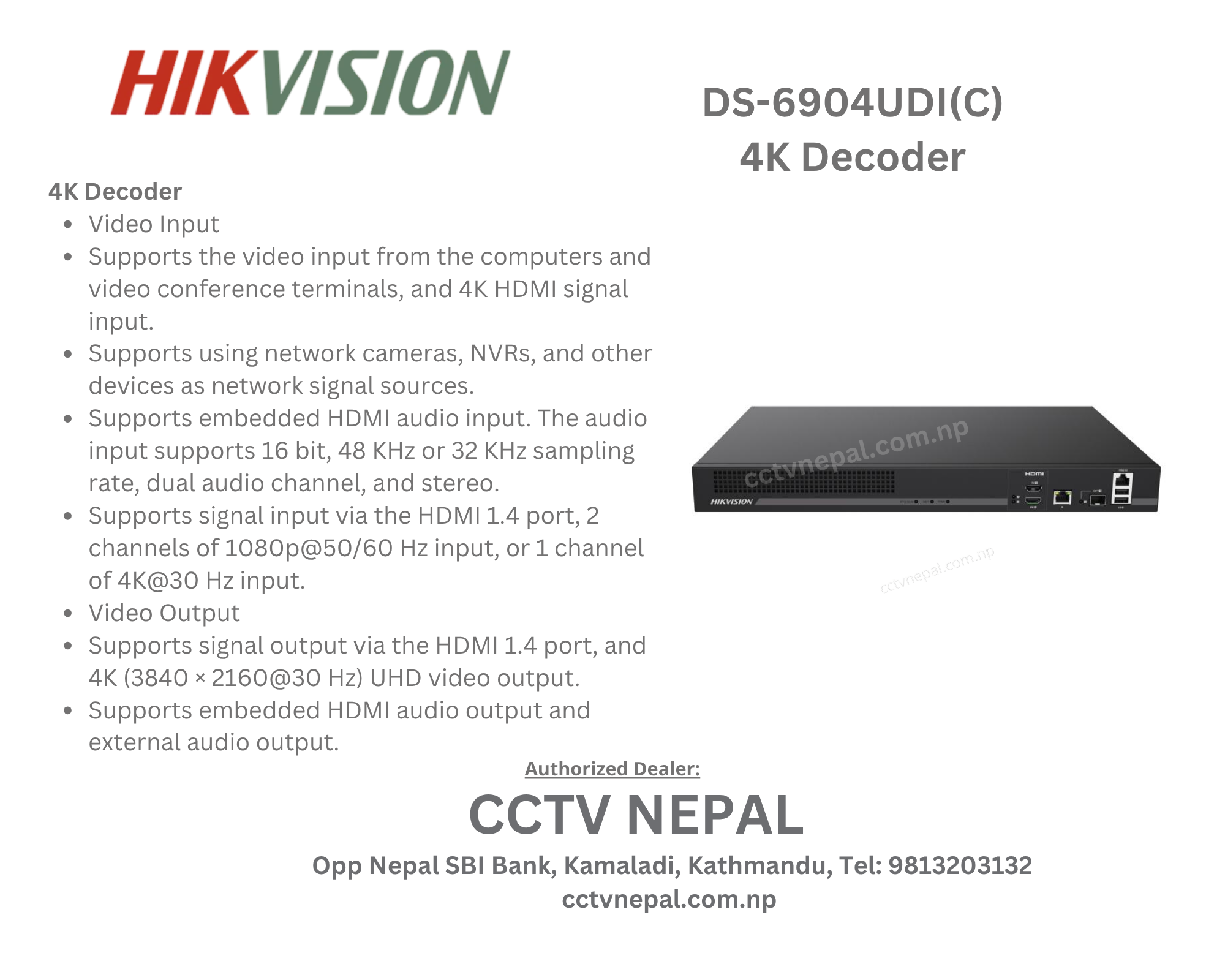 4K Decorder
