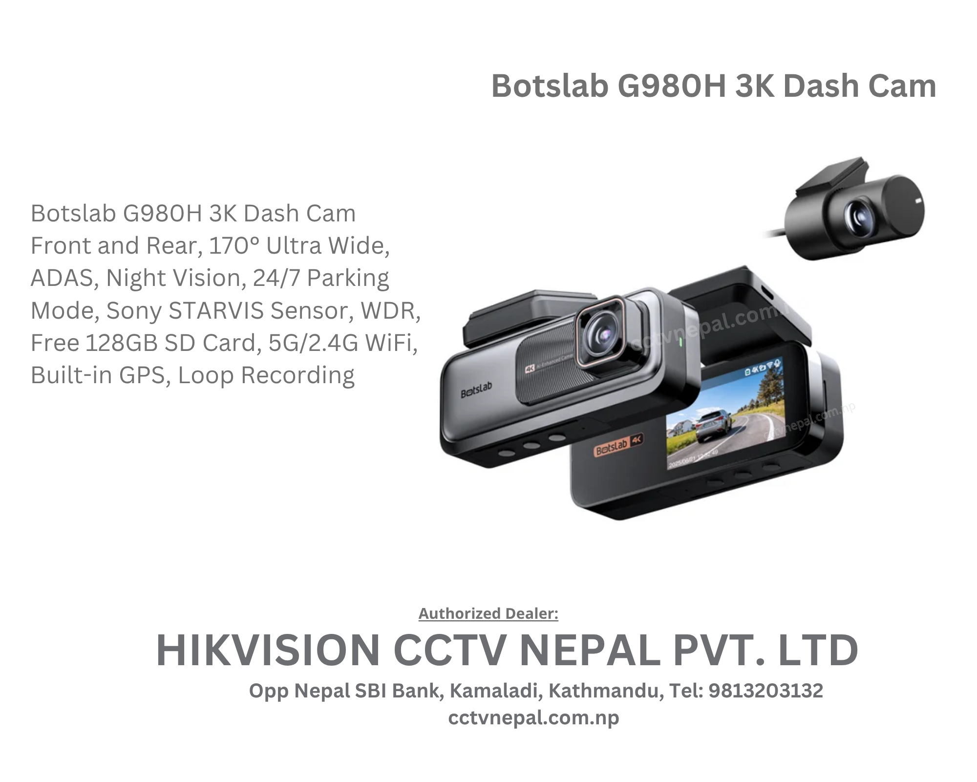 Botslab G980H 3K Dash Cam Featured Image
