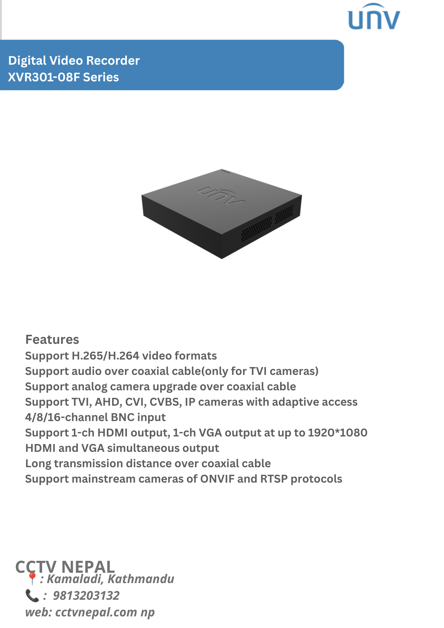 XVR301-08F Series Featured Image